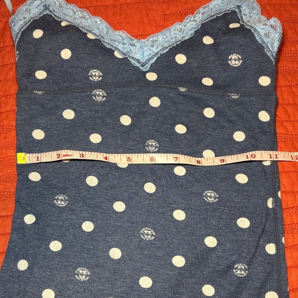 PINK VS Polka Dot Lace Trim Cami Top - Picture 5 of 5